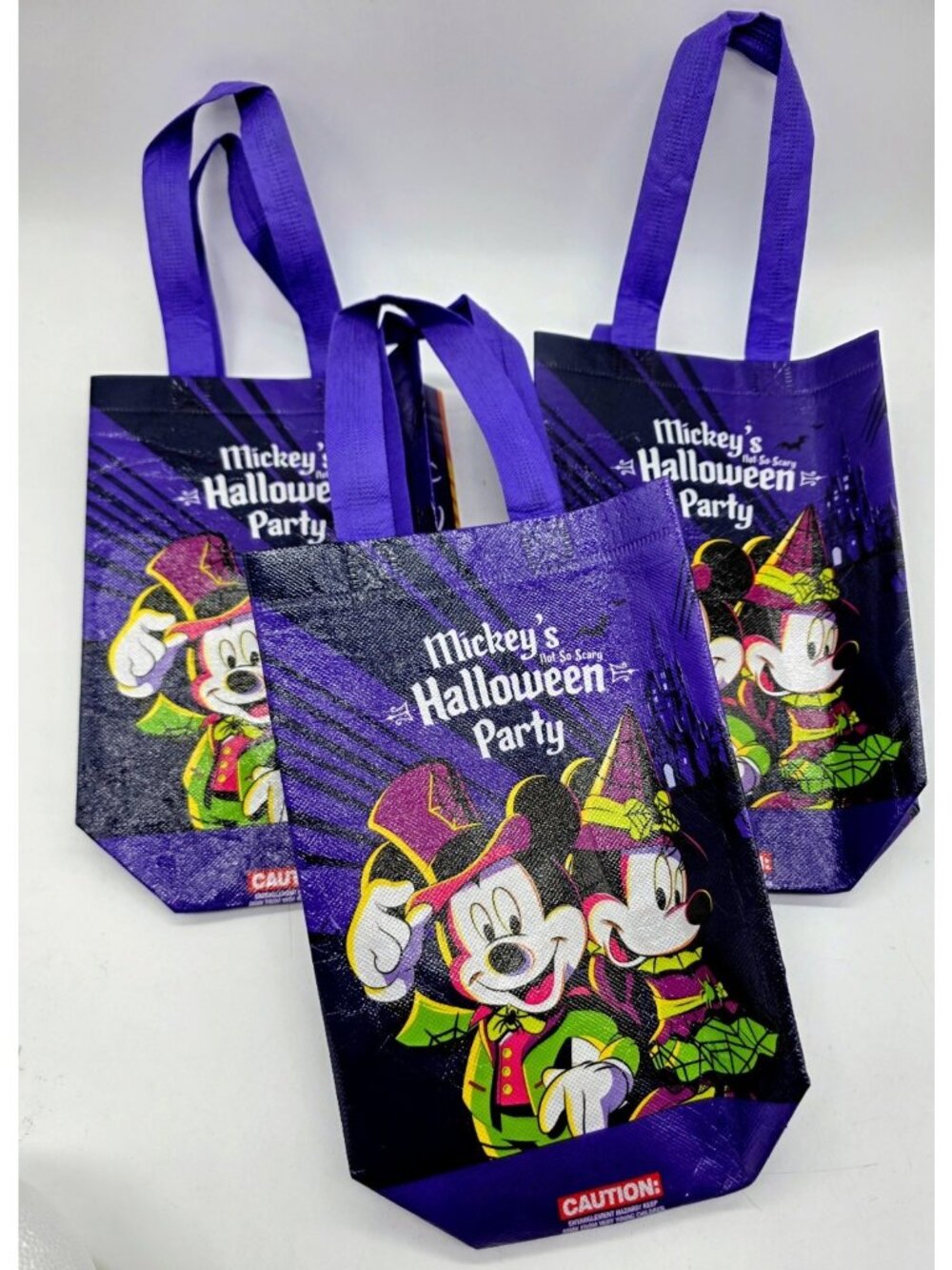 Walt Disney World Mickey's Not So Scary Halloween Trick Or Treat Bags Lot Of 3